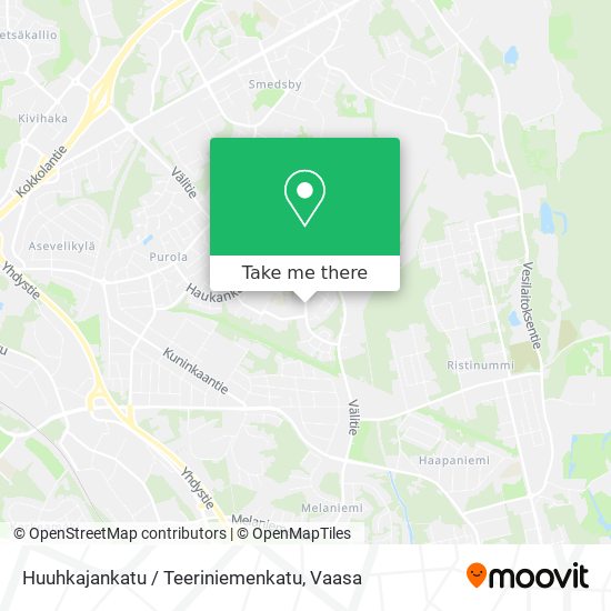 Huuhkajankatu / Teeriniemenkatu map