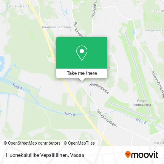 Huonekaluliike Vepsäläinen map