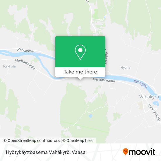 Hyötykäyttöasema Vähäkyrö map
