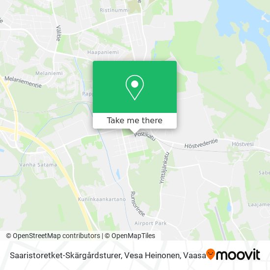 Saaristoretket-Skärgårdsturer, Vesa Heinonen map