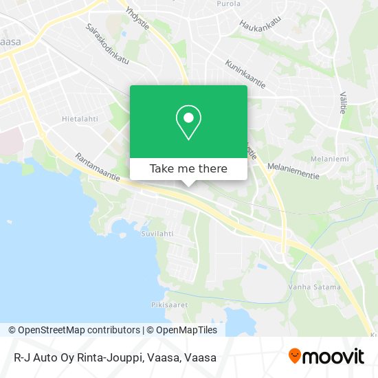 R-J Auto Oy Rinta-Jouppi, Vaasa map
