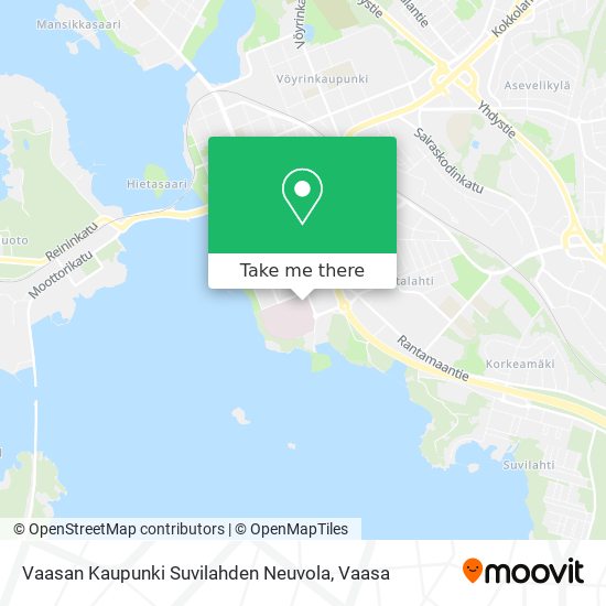 Vaasan Kaupunki Suvilahden Neuvola map