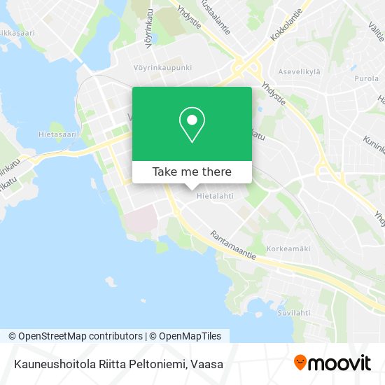 Kauneushoitola Riitta Peltoniemi map