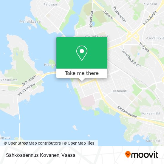 Sähköasennus Kovanen map