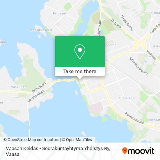 Vaasan Keidas - Seurakuntayhtymä Yhdistys Ry map