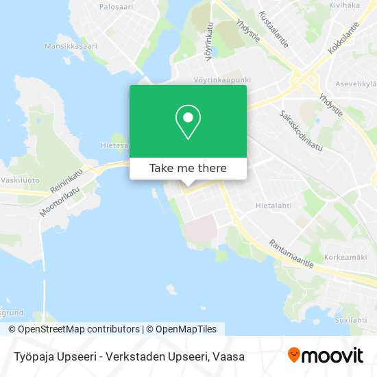 Työpaja Upseeri - Verkstaden Upseeri map