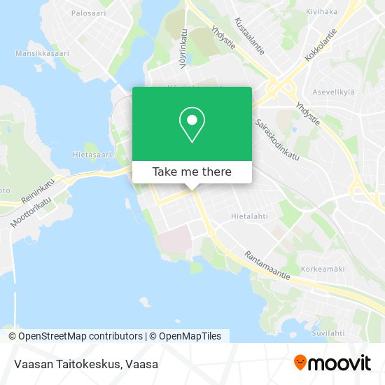 Vaasan Taitokeskus map