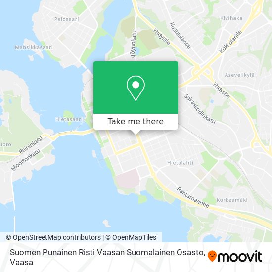 Suomen Punainen Risti Vaasan Suomalainen Osasto map