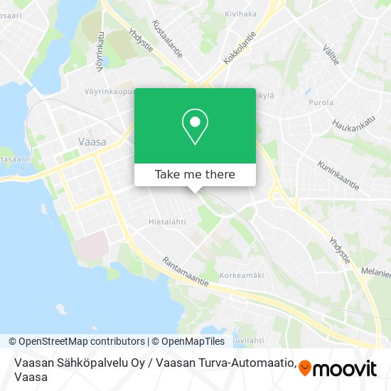 Vaasan Sähköpalvelu Oy / Vaasan Turva-Automaatio map