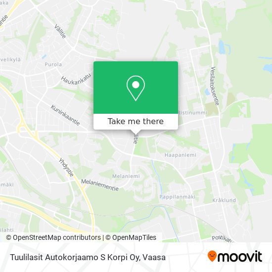 Tuulilasit Autokorjaamo S Korpi Oy map