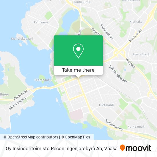 Oy Insinööritoimisto Recon Ingenjörsbyrå Ab map