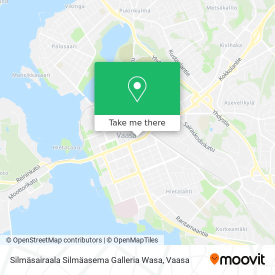 Silmäsairaala Silmäasema Galleria Wasa map