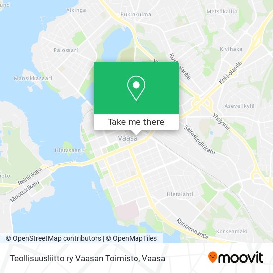 Teollisuusliitto ry Vaasan Toimisto map