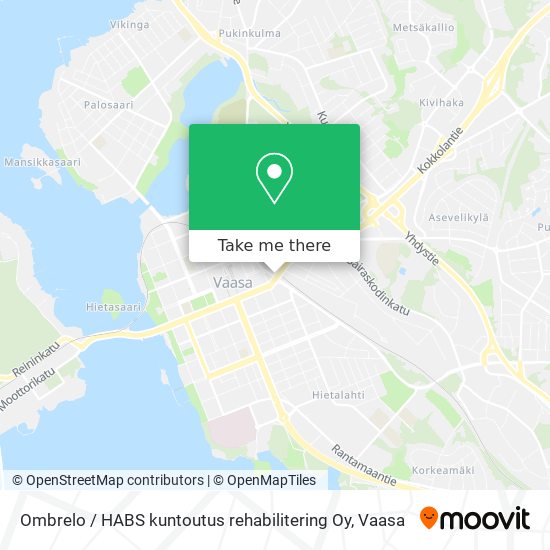 Ombrelo / HABS kuntoutus rehabilitering Oy map