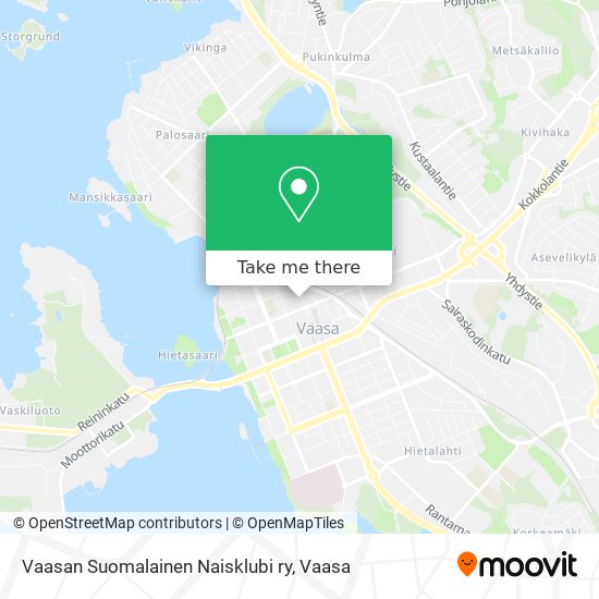 Vaasan Suomalainen Naisklubi ry map