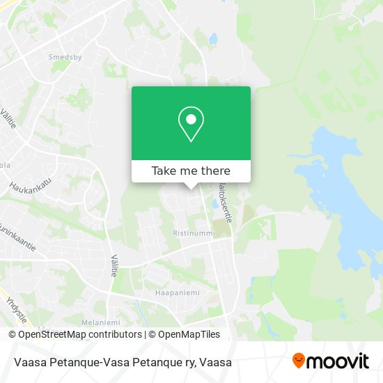 Vaasa Petanque-Vasa Petanque ry map