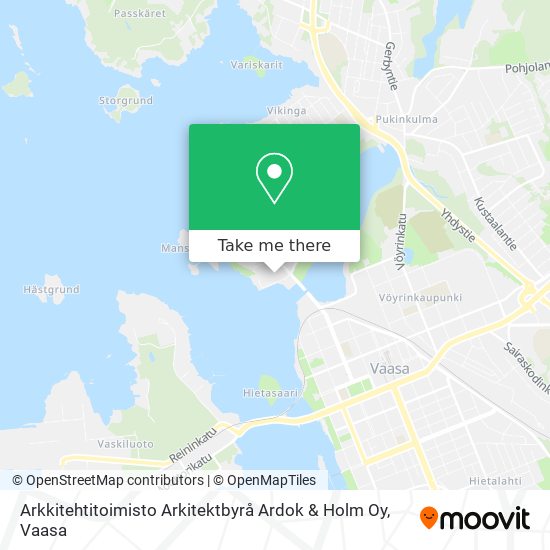 Arkkitehtitoimisto Arkitektbyrå Ardok & Holm Oy map