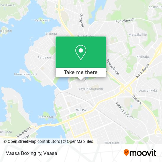 Vaasa Boxing ry map