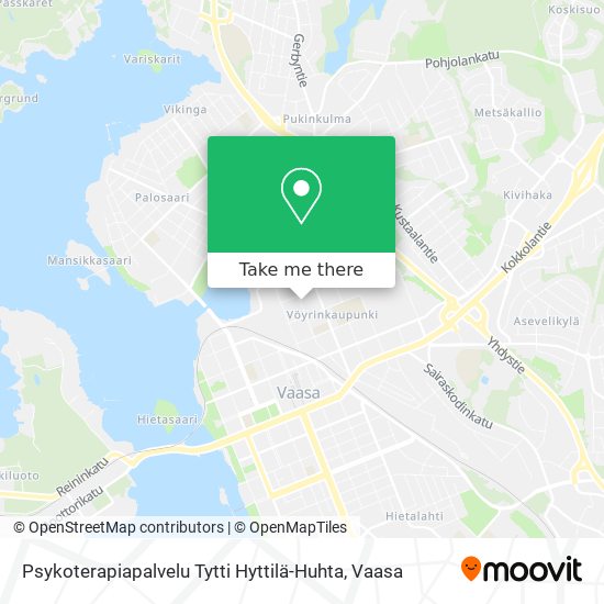 Psykoterapiapalvelu Tytti Hyttilä-Huhta map