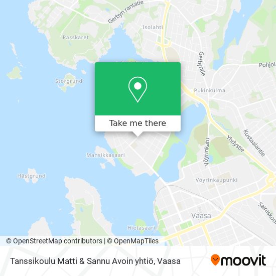 Tanssikoulu Matti & Sannu Avoin yhtiö map
