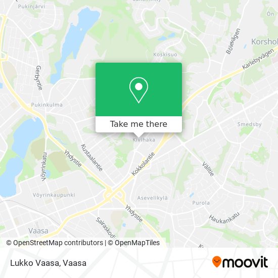 Lukko Vaasa map