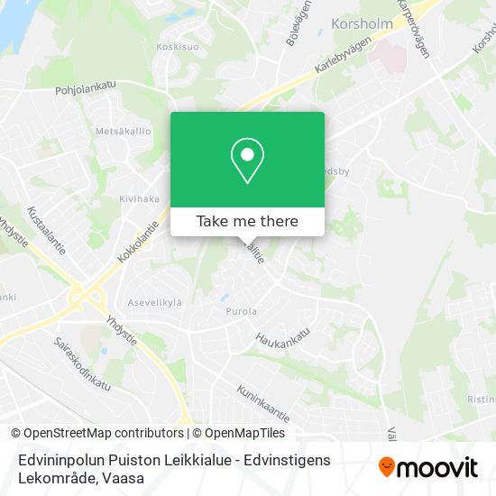 Edvininpolun Puiston Leikkialue - Edvinstigens Lekområde map