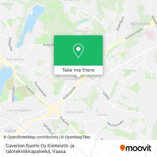 Caverion Suomi Oy Kiinteistö- ja talotekniikkapalvelut map