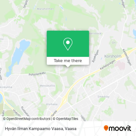 Hyvän Ilman Kampaamo Vaasa map