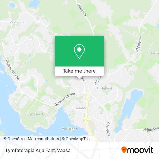 Lymfaterapia Arja Fant map