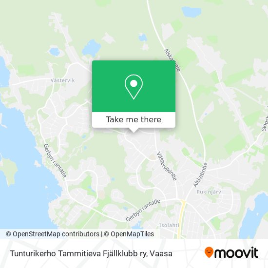 Tunturikerho Tammitieva Fjällklubb ry map