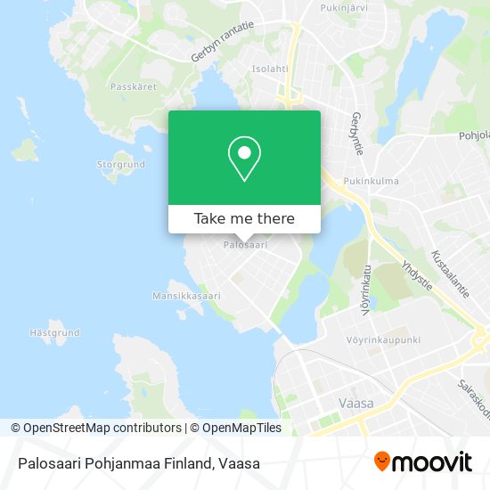 Palosaari Pohjanmaa Finland map
