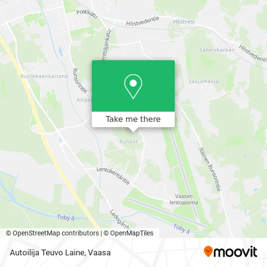 Autoilija Teuvo Laine map