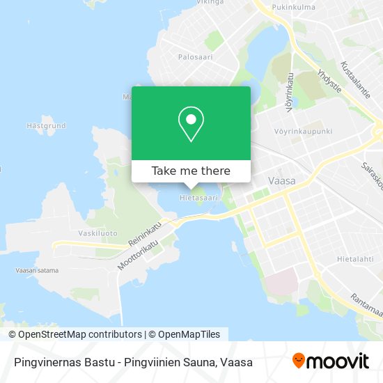 How to get to Pingvinernas Bastu - Pingviinien Sauna in Vaasa by Bus?