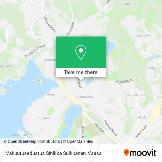 Vakuutusedustus Sinikka Suikkanen map