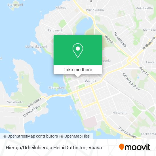 Hieroja / Urheiluhieroja Heini Dottin tmi map