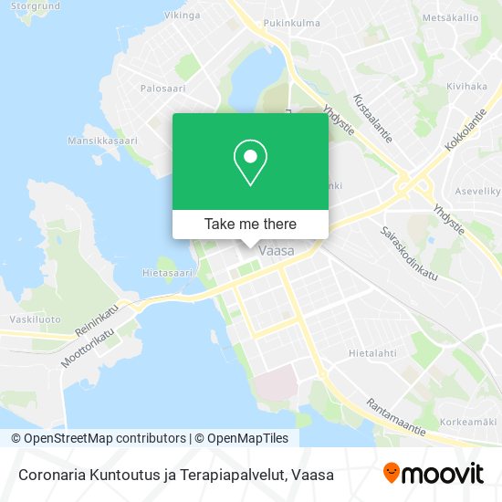 Coronaria Kuntoutus ja Terapiapalvelut map