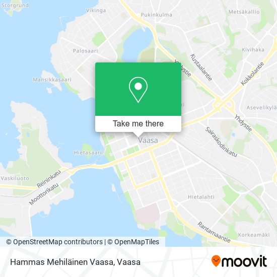 Hammas Mehiläinen Vaasa map