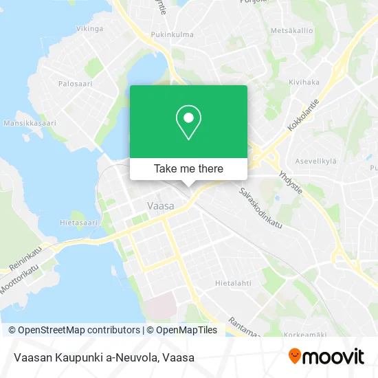Vaasan Kaupunki a-Neuvola map