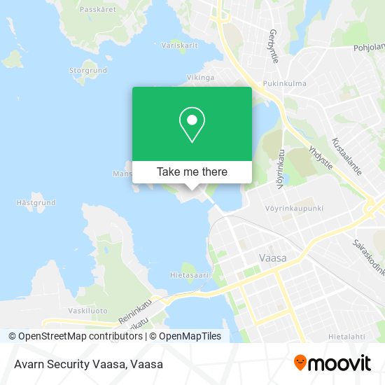 Avarn Security Vaasa map