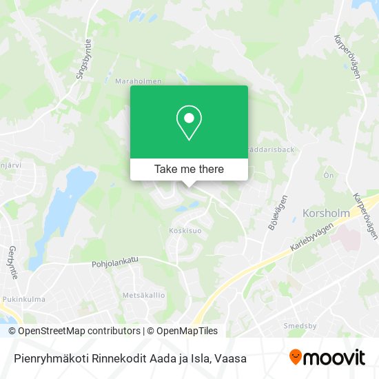 Pienryhmäkoti Rinnekodit Aada ja Isla map