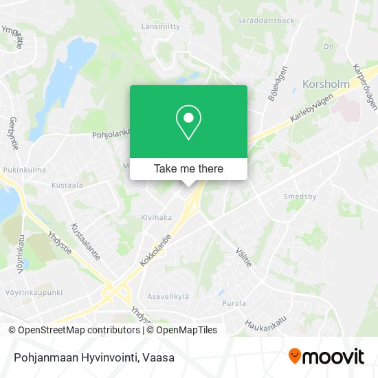 Pohjanmaan Hyvinvointi map