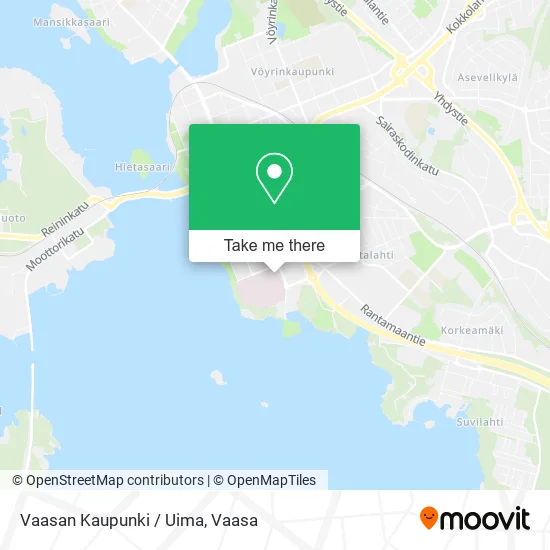 Vaasan Kaupunki / Uima map