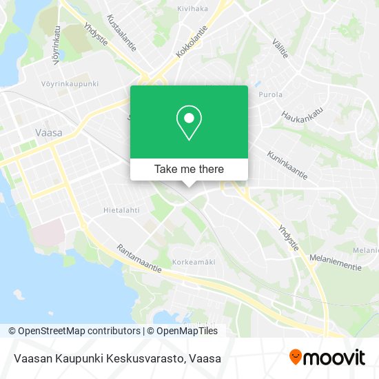 Vaasan Kaupunki Keskusvarasto map