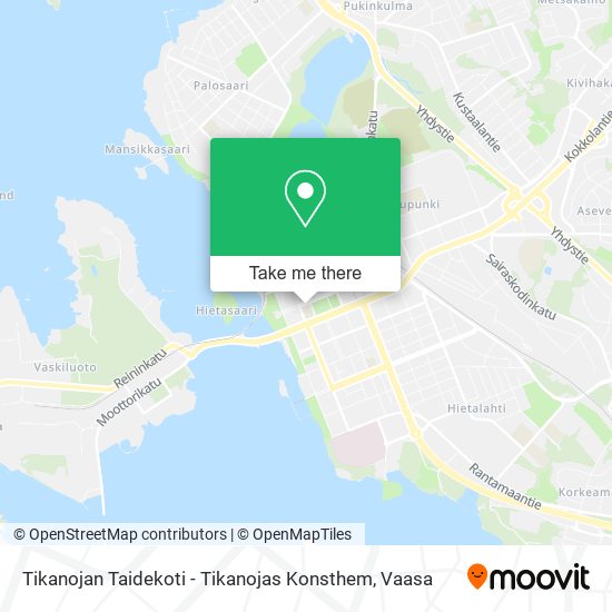 Tikanojan Taidekoti - Tikanojas Konsthem map