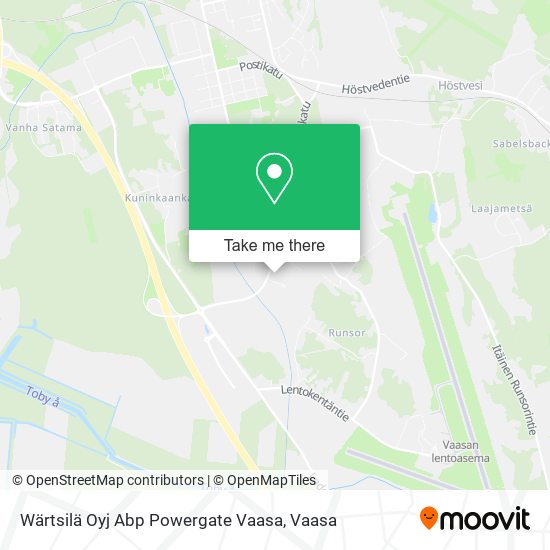 Wärtsilä Oyj Abp Powergate Vaasa map