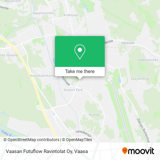 Vaasan Futuflow Ravintolat Oy map