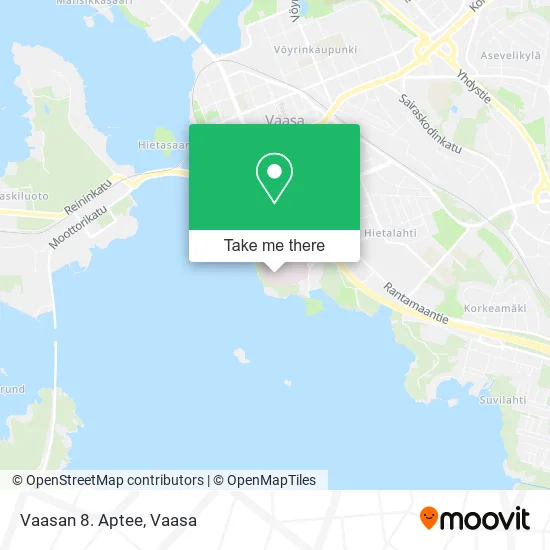 Vaasan 8. Aptee map