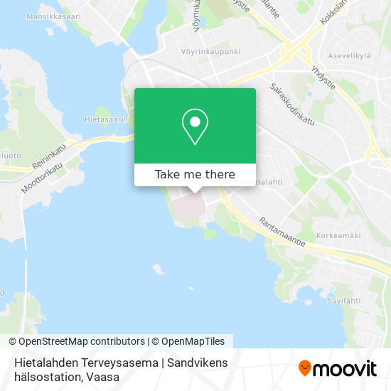 Hietalahden Terveysasema | Sandvikens hälsostation map