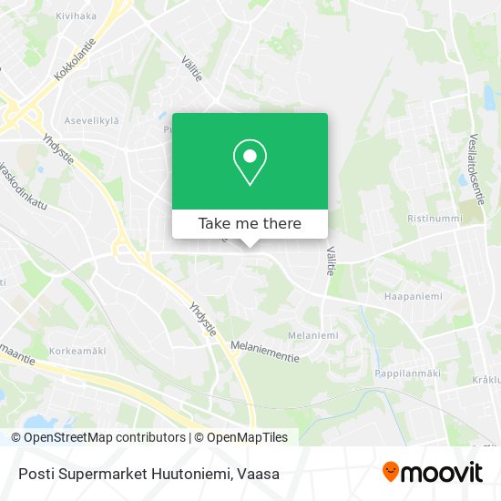 Posti Supermarket Huutoniemi map