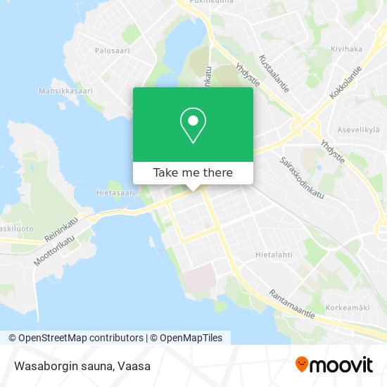 How to get to Wasaborgin sauna in Vaasa by Bus?